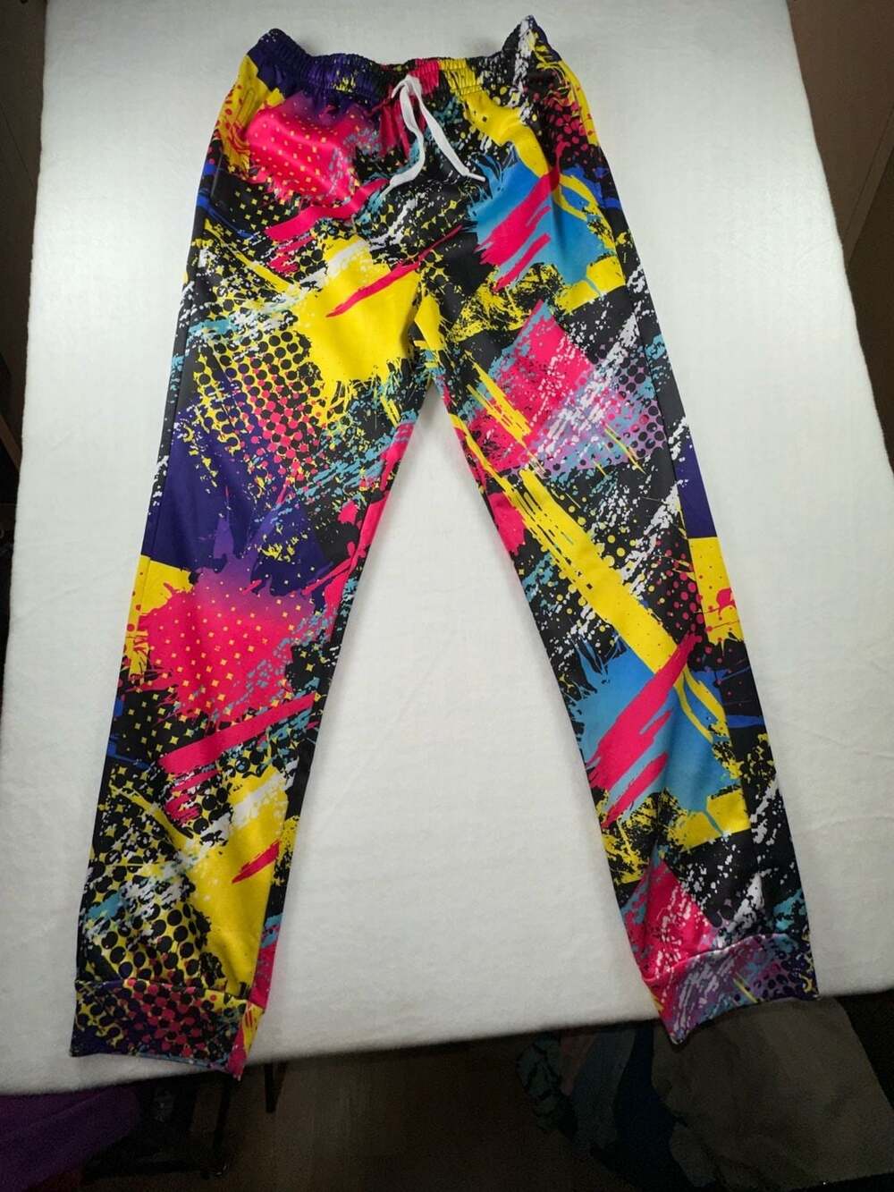 Abstract Colorful Graphic Print Jogger Sweatpants